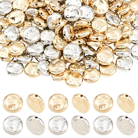 200шт 2 цвета пластиковые бусины ccb&nbsp;CCB-PA0001-19-1