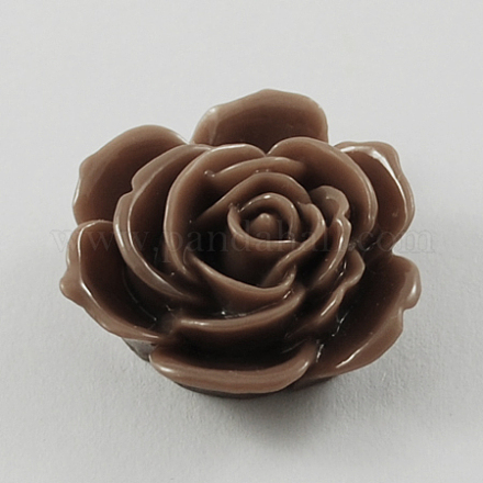 Resin Flower Cabochons CRES-B216-9-1
