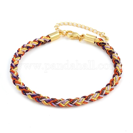 Браслеты из плетеного нейлонового шнура толщиной 4 мм FIND-A057-01G-20-1