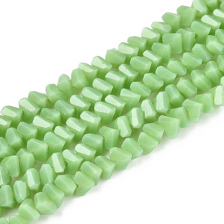 Непрозрачное стекло бисер нитей GLAA-N019-4mm-16-1