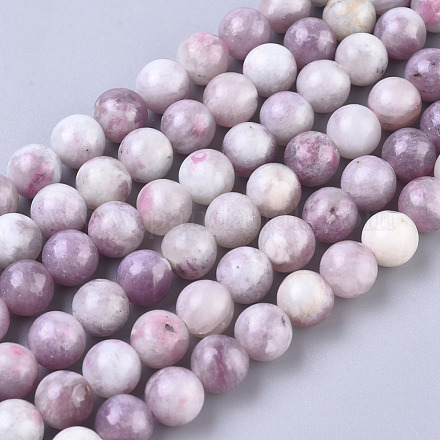 Chinses naturales hebra de perlas de turmalina rosa G-D0017-01C-1