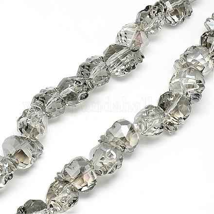 Chapelets de perles en verre électroplaqué EGLA-T002C-04-1