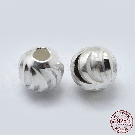 Sterling séparateurs perles ondulés argent X-STER-K171-42S-02-1