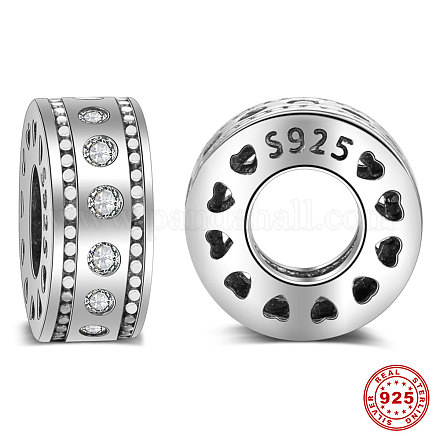 Tailandeses 925 perlas espaciadoras de plata esterlina STER-T001-S040-1-1