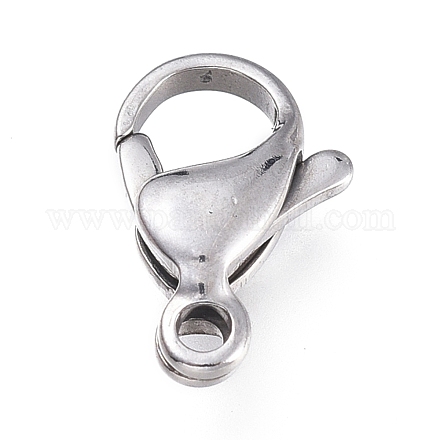 316 Surgical Stainless Steel Lobster Claw Clasps STAS-M281-01P-E-1