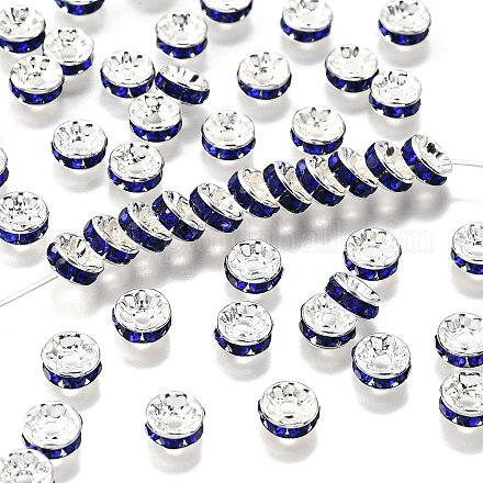 Латунь марки А горный хрусталь Spacer бисер RB-A014-Z8mm-05S-1