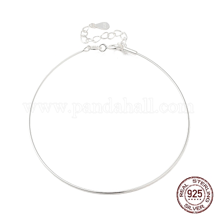 925 стерлингового серебра браслеты BJEW-G681-01A-S-1