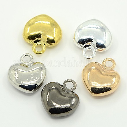 Valentine's Day Findings Alloy Heart Charms Pendants PALLOY-M031-03-1