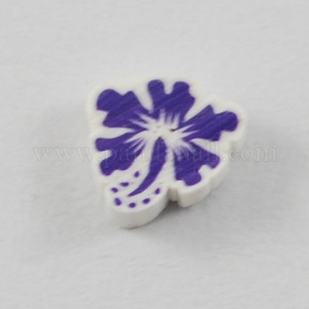 DarkSlate Blue Color Polymer Clay Flower Nail Art Decoration for Fashion Nail Care X-CLAY-Q136-3-1