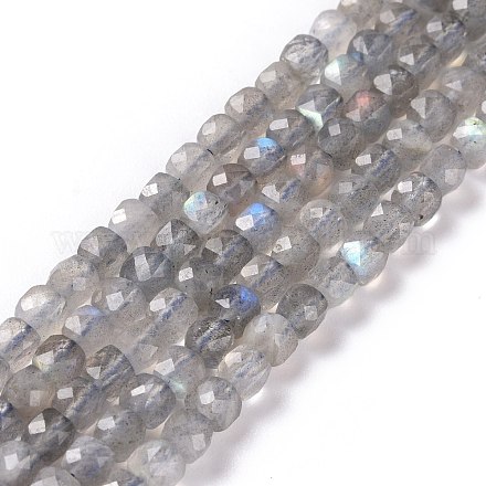 Chapelets de perles en labradorite naturelle  G-D0003-B10-1