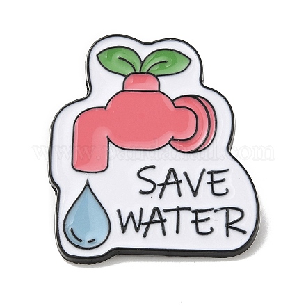 Save Water Enamel Pins JEWB-H020-06EB-1