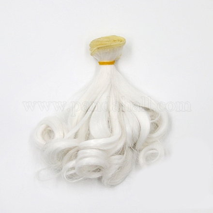 Fibra de alta temperatura pera larga perm peinado muñeca peluca pelo DOLL-PW0001-027-01-1