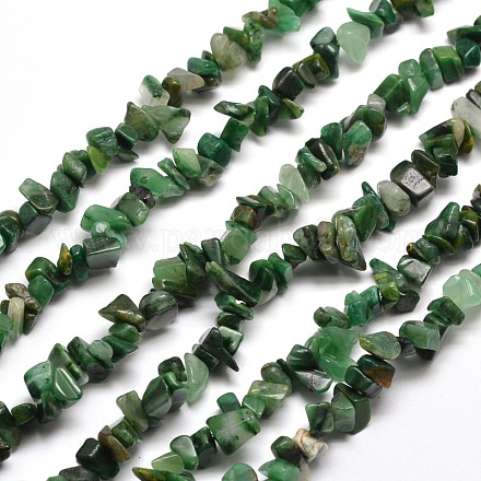 African brins naturels de perles de puces de jade G-M205-61-1