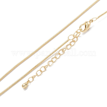Collares de cadena de la serpiente de bronce NJEW-K123-07G-1