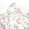 Polyester Fabric for DIY Crafts, Rectangle with Flower Pattern, Lavender, 910x0.2mm