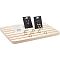 NBEADS Wood Earring Display Stands, 7 Slots Jewelry Earring Display Holder Wood Earring Card Holder Business Card Holder Display for Home Office Retail Store, 13x9