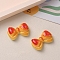 Opaque Resin Cabochons, Imitation Food, Bread, 30x28mm