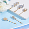 1Set Alloy Rhinestone Hair Barrettes Set with Pearl, Sunflower, Golden, no size