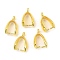 Rack Plating Brass Ice Pick Pinch Bails, Long-Lasting Plated, Golden, 14x9x4.5mm, Hole: 1.6mm, Pin: 1mm