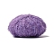 Polyester Yarn, for Weaving, Knitting & Crochet, Dark Violet, 1~2mm, about 218.72 Yards(200m)/Skein