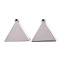 Non-Tarnish 201 Stainless Steel Pendants, Laser Cut, Triangle, Stainless Steel Color, 20x20.5x1.2mm, Hole: 1.6mm