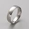 201 Stainless Steel Simple Plain Band Ring for Men Women, Stainless Steel Color, US Size 10 1/2(20.1mm), 6mm