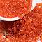 Glass Seed Beads, Transparent Colours, Peanut, Dark Orange, 3~3.5x6x3mm, Hole: 1.2mm, about 4500pcs/pound