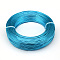 Round Anodized Aluminum Wire, for Jewelry Making, Deep Sky Blue, 6 Gauge, 4.0mm, about 52.49 Feet(16m)/500g