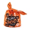 100Pcs Rabbit Shaped Halloween Candy Plastic Bags, Word BOO Printed Candy Gift Bags, Orange, 21.5~22.5x13.6x0.01cm