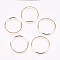 Brass Linking Rings, Nickel Free, Real 18K Gold Plated, 30x1mm