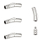 UNICRAFTALE 4Pcs Bracelet Clasps 304 Stainless Steel Bayonet Clasps Leather Cord Clasps Tube Jewelry Clasps Matte Necklace Clasps for Bracelets Necklaces Jewelry Making 4mm Hole