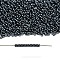 TOHO Demi Round Seed Beads, Japanese Seed Beads, Metallic Colours, (81) Metallic Hematite, 11/0, 2.2x0.9mm, about 78000pcs/pound(450g)