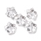 Transparent Acrylic Beads, Star, Clear, 20x20x8mm, Hole: 2mm, about 294pcs/500g