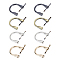 DICOSMETIC 8Pcs D Rings with Screw 4 Colors Alloy Handbag Strap Loop Clasp Purse Holder Screw Metal D Buckles for DIY Bags Pet Collar Leather