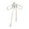 Tibetan Style Alloy Pendants, Bowknot Charms, Antique Silver, 32x19.5x2mm, Hole: 1.4mm