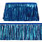 Tassel PET Polyester Ribbon Trim, Clothes Accessories, Blue, 4 inch(100mm), 10m/pc