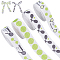 PH PandaHall 20 Yards Tennis Grosgrain Ribbon, 3/4 Inch Polyester - Sports, Hair, Crafts, Party Decoration - 4 Styles
