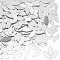 PH PandaHall 200pcs Horse Eye Sew on Mirrors Pieces Silver Acrylic Sew on Rhinestones with Holes, 1x0.4 inch Mirror Beads for DIY Wedding Clothing Bag Shoes Decoration Crafts Costume Evening