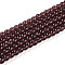 Transparent Glass Beads Strands, Round, Coconut Brown, 4~4.5mm, Hole: 0.7mm, about 101~102pcs/strand, 14.96~15.16''(38~38.5cm)