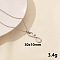 304 Stainless Steel Serpentine Pendant Necklaces, Cable Chain Necklaces