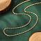 304 Stainless Steel Lumachina Chain Necklaces, with 304 Stainless Steel Clasps, Golden, 17.5 inch(44.5cm), 2mm