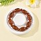 Natural Carnelian Bead Stretch Bracelets, Dyed & Heated, Barrel, Inner Diameter: 2-1/4 inch(5.8cm)