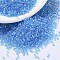 MIYUKI Delica Beads, Cylinder, Japanese Seed Beads, 11/0, Transparent Colours Lustered, (DB1229) Transparent Ocean Blue Luster, 1.3x1.6mm, Hole: 0.8mm, about 100000pcs/500g