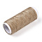 402 Polyester Sewing Thread Cords for Cloth or DIY Craft, Tan, 0.1mm, about 120m/roll, 10rolls/bag