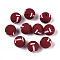 Handmade Polymer Clay Beads, Ball Games, Rugby, 8mm, Hole: 1.4~1.6mm