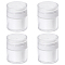 Plastic Empty Refillable Airless Pump Bottle, Travel Lotion Foundation Containers, with Press U Type Pump Head, Column, White, 6.2x7.5cm, Capacity: 50ml(1.69fl. oz)
