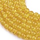 Spray Painted Crackle Glass Beads Strands X-CCG-Q001-8mm-10-3