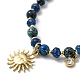 Ensemble de bracelets extensibles en perles de lapis-lazuli naturel BJEW-K238-09G-3