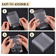 30pcs Clear Favor Boxes Transparent PVC Plastic Rectangle Boxes Gift Boxes 3.15×3.15×0.8inch Candy Box for Wedding Party Birthday Gift Packaging CON-WH0088-59-4