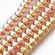 Electroplated Non-magnetic Synthetic Hematite Bead Strand G-E500-01-1